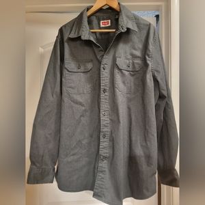 Wrangler Mens Long Sleeve Button Down Shirt Size XL